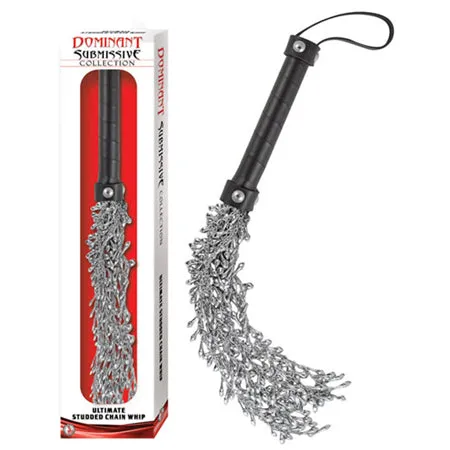 Nasstoys Vibrators Dominant Submissive Collection Ultimate Studded Chain Whip