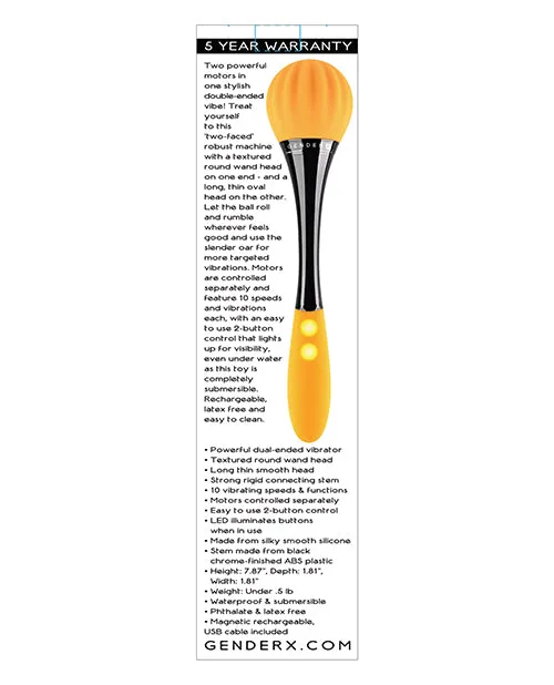 Vibrators Evolved Gender X Sunflower Double Ended Vibe