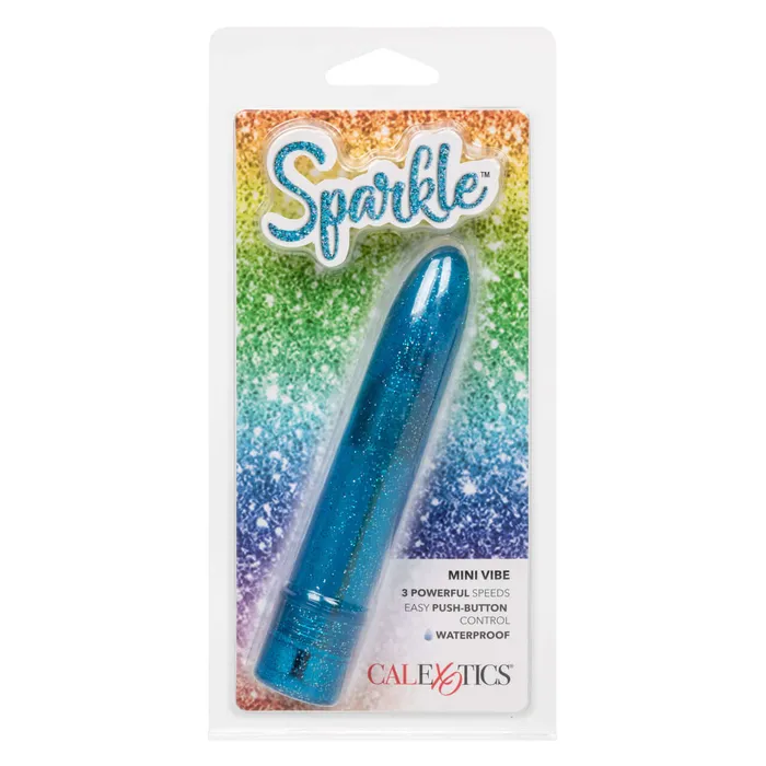 California Exotic Novelties Vibrators Sparkle Mini Vibe Blue