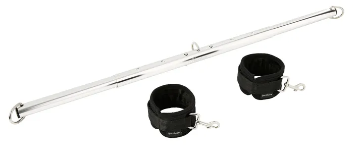 Vibrators Sportsheets Stay Put Expandable Aluminum Spreader Bar