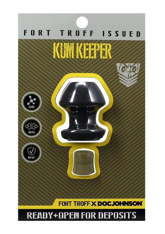 Male Sex Toys Fort Troff Kum Keeper Silicone Open End Anal Plug Fort Troff