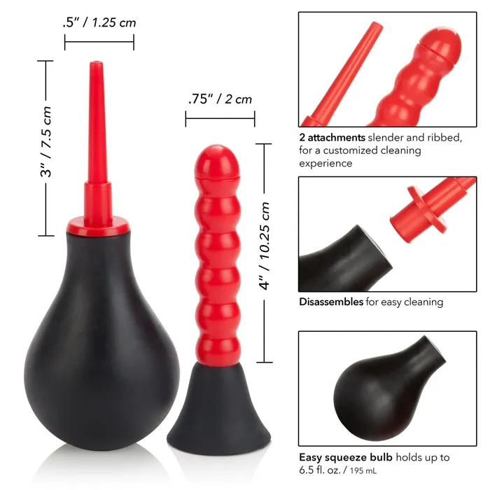 CalExotics Male Sex Toys Ribbed Anal Douche