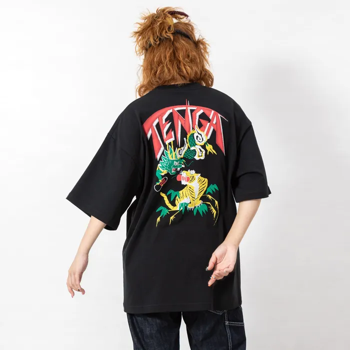 TENGA Print TShirt Black TENGA STORE EUROPE Anal