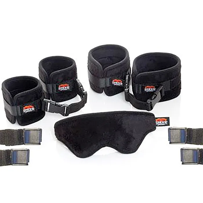 Anal Castle Megastore Spank Provocateur Black Bed Coupler Restraints