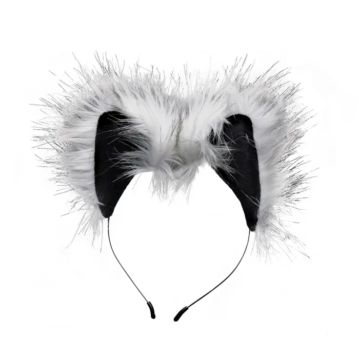 Anal XR Brands Grey Wolf Tail Anal Plug And Ears Set