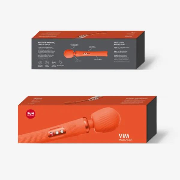 Castle Megastore Vibrators Fun Factory Vim Wand Orange