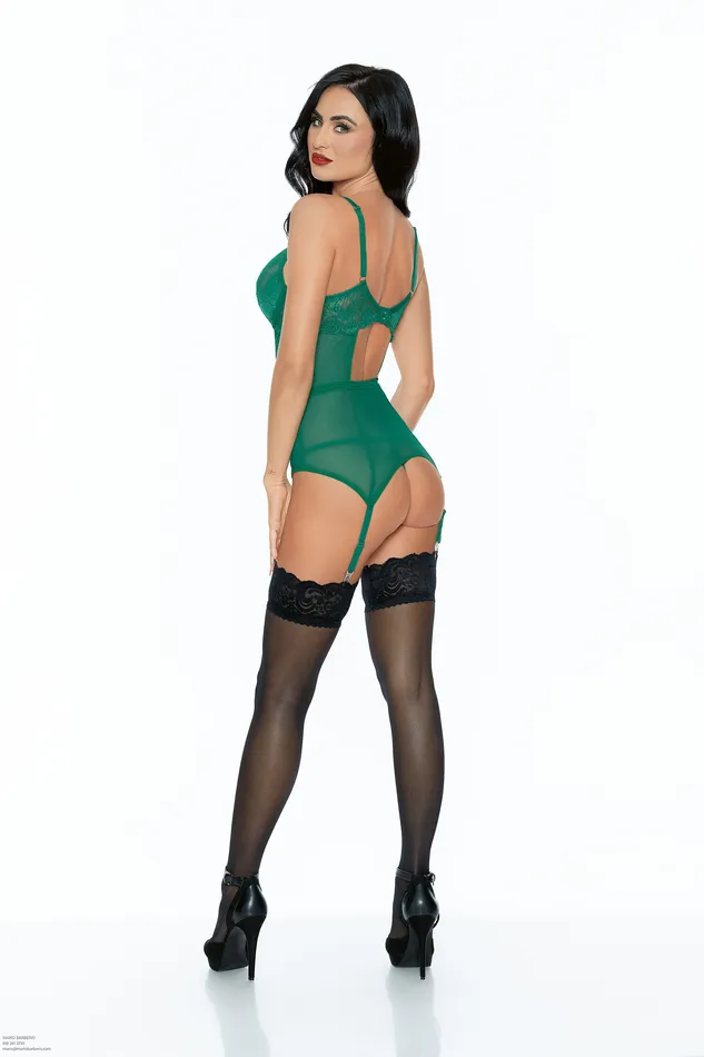 Escante Couples Holiday Lace Bustier