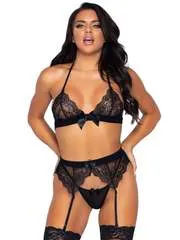 Leg Avenue Anal True Romance Lace Bra Set