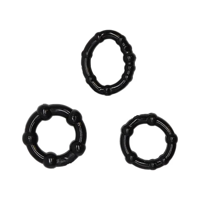 The Love Store Dildos 3Pack Stay Hard Cock Rings