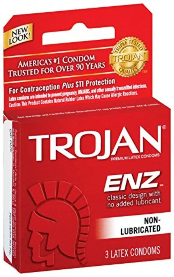 Trojan Vibrators Trojan ENZ NonLubricated Condoms