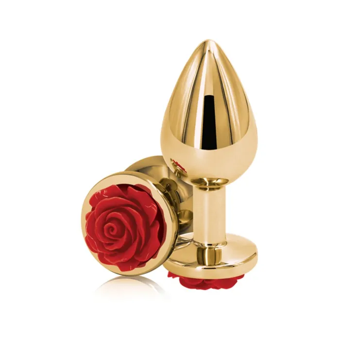 Vibrators NS Novelties Rear Assets Gold Rose Petals