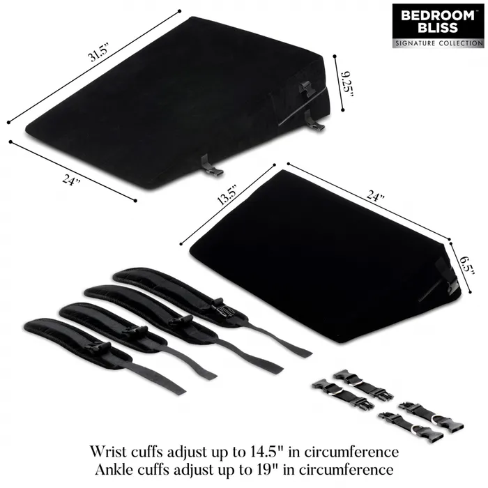 Bondage Sex Wedge Pillow Set Bedroom Bliss Couples