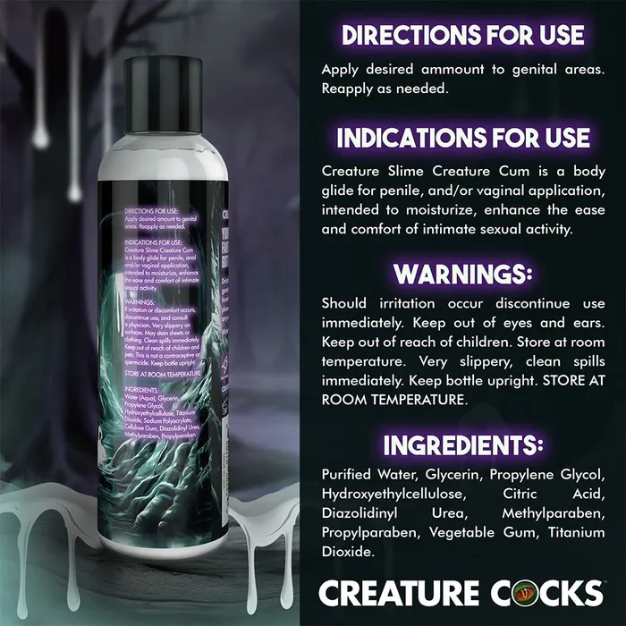 Creature Slime Creature Cum Unscented WaterBased Lubricant XR Brands Dildos