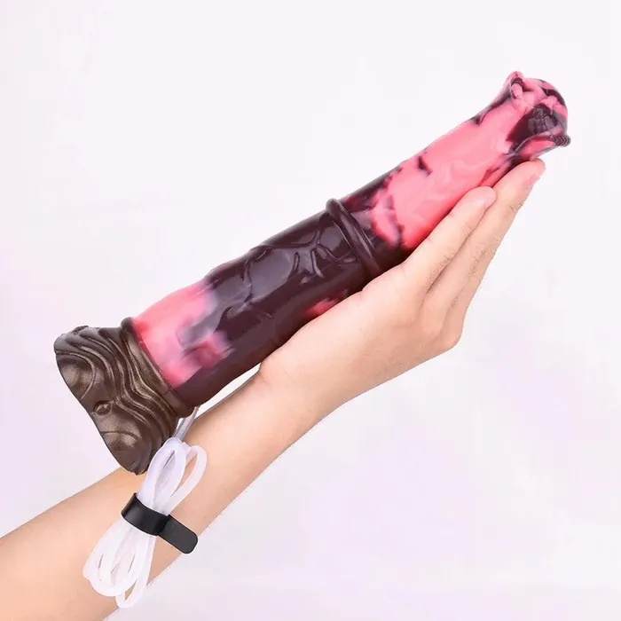 Dildos 10 Inches Silicone Suction Cup Squirting Dildo Xinghaoya