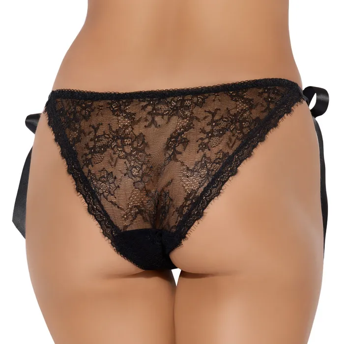 House of Desire House of Desire Victoria Sheer Lace SideTie Ribbon Panty Female Sex Toys
