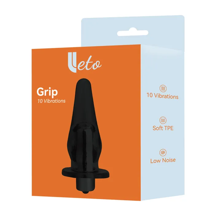 Male Sex Toys Leto Grip 10Mode Vibrating Bullet Anal Plug Sleeve Leto