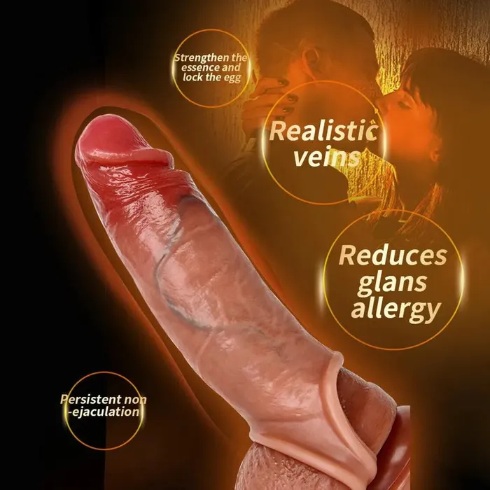 Male Sex Toys Xinghaoya Realistic Silicone Penis Extension Sleeve