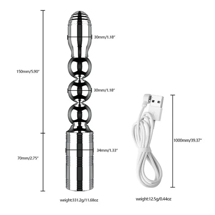 Xinghaoya Male Sex Toys Vibrating Metal Anal Beads Sex Toy