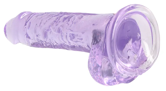 7 Inch Realistic Dildo With Balls Purple Shots RealRock Dildos 7 Inch Realistic Dildo With Balls Purple Shots RealRock Dildos