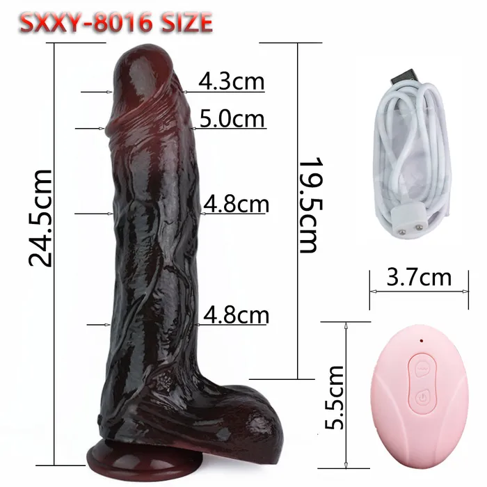 Anal NobleSculpt Remote Control Black Anal Dildo 9inch Realistic Thrusting Prostate Massager Women Vibrator