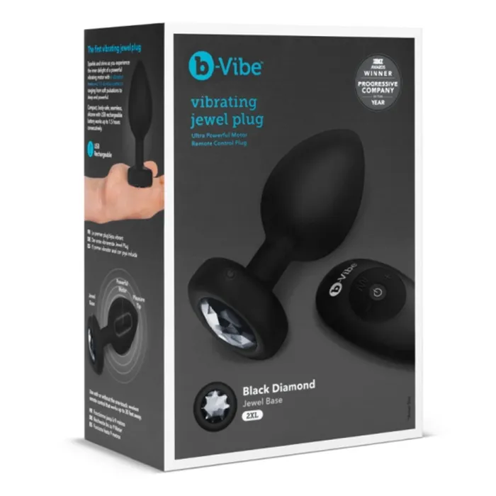 Anal VIBRATING JEWEL PLUG XXL BLACK bVibe