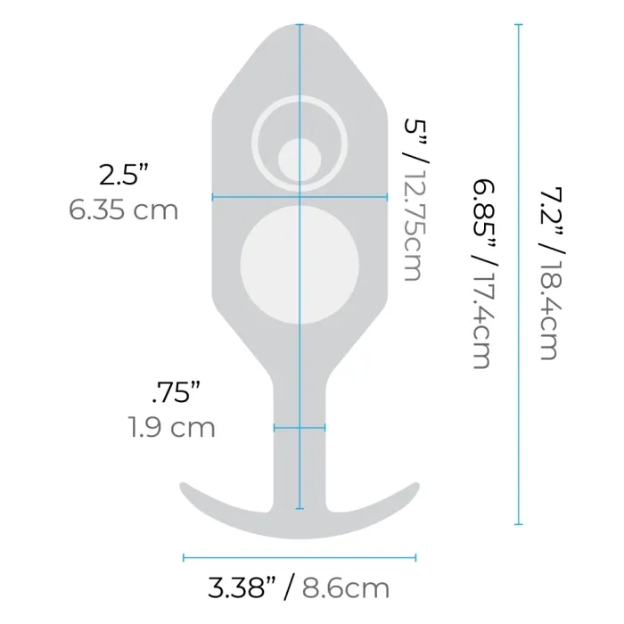 bVibe Anal SNUG PLUG 7 BLACK