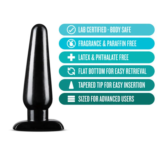 Blush Novelties Anal Adventures Basic Anal Plug Large Black Male Sex Toys Blush Novelties Anal Adventures Basic Anal Plug Large Black Male Sex Toys