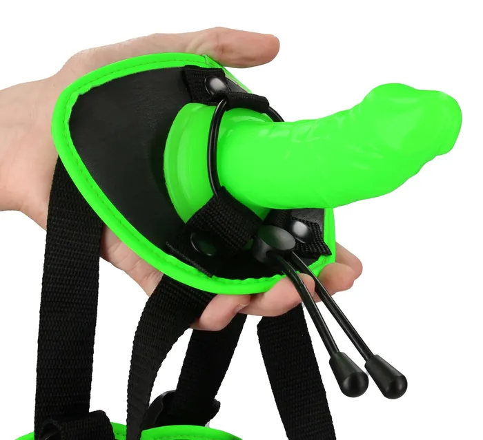 Bonded Leather Strapon With Silicone Dildo 57 Inch Glow in the Dark Shots Ouch Female Sex Toys Bonded Leather Strapon With Silicone Dildo 57 Inch Glow in the Dark Shots Ouch Female Sex Toys