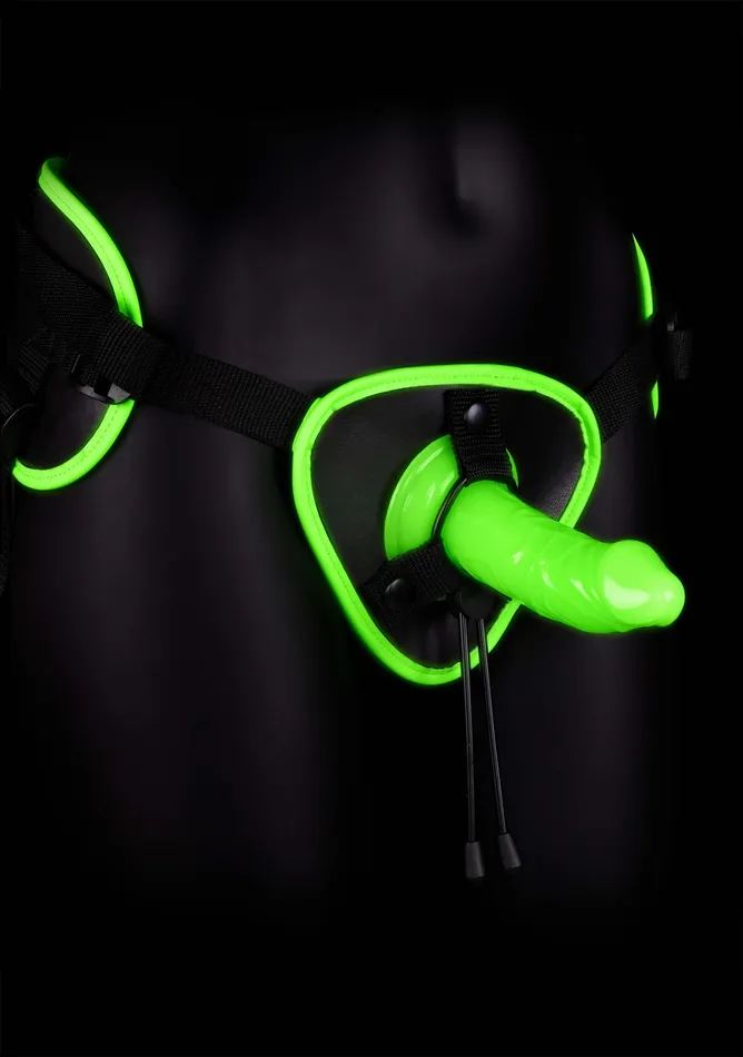 Bonded Leather Strapon With Silicone Dildo 57 Inch Glow in the Dark Shots Ouch Female Sex Toys Bonded Leather Strapon With Silicone Dildo 57 Inch Glow in the Dark Shots Ouch Female Sex Toys