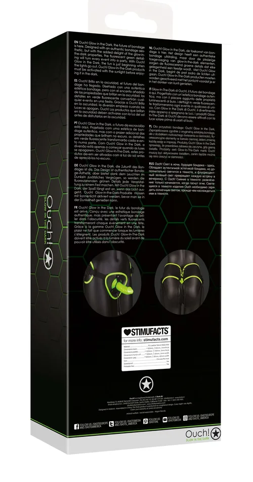 Bonded Leather Strapon With Silicone Dildo 57 Inch Glow in the Dark Shots Ouch Female Sex Toys Bonded Leather Strapon With Silicone Dildo 57 Inch Glow in the Dark Shots Ouch Female Sex Toys