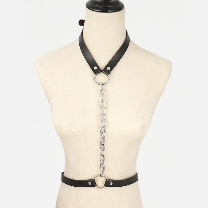 CJ Midnight Vixen Chain Choker Harness Female Sex Toys