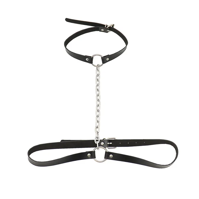 CJ Midnight Vixen Chain Choker Harness Female Sex Toys