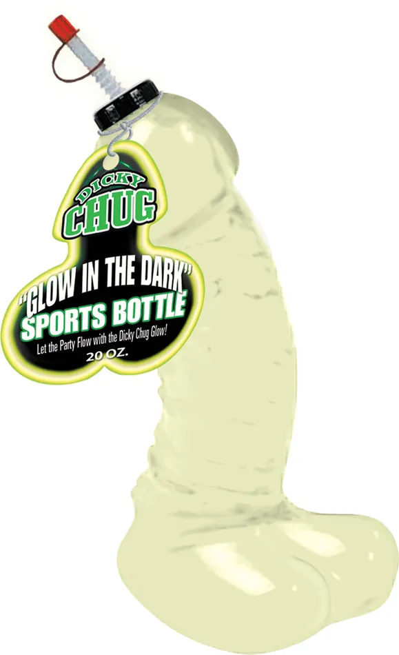 Dildos Hott Products Dicky Chug Sports Bottle GlowintheDark