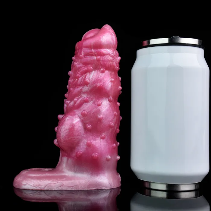 DirtyToyz Male Sex Toys Wulfgar Ribbed Fantasy Dog Cock Extender Thick Penis Sheath