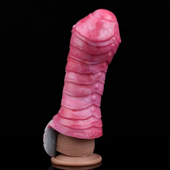 Domlust Male Sex Toys Dragon Penis Sleeve Cock Ring Male Sex Toy Silicone Monsterdildo Penis Enlarger Sexshop