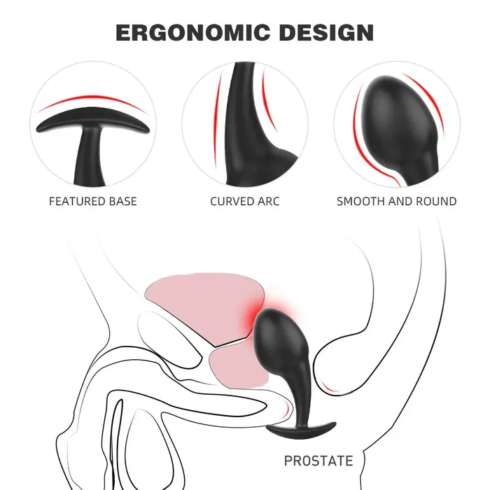 Domlust Silicone Butt Plug Tadpole Soft Anal Plug Dilator Male Female Sex Toys Male Sex Toys
