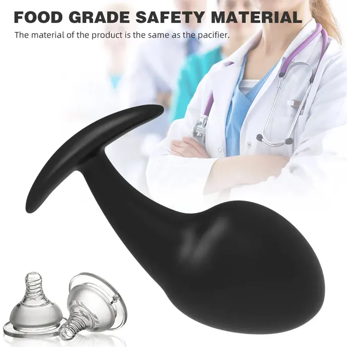 Domlust Silicone Butt Plug Tadpole Soft Anal Plug Dilator Male Female Sex Toys Male Sex Toys