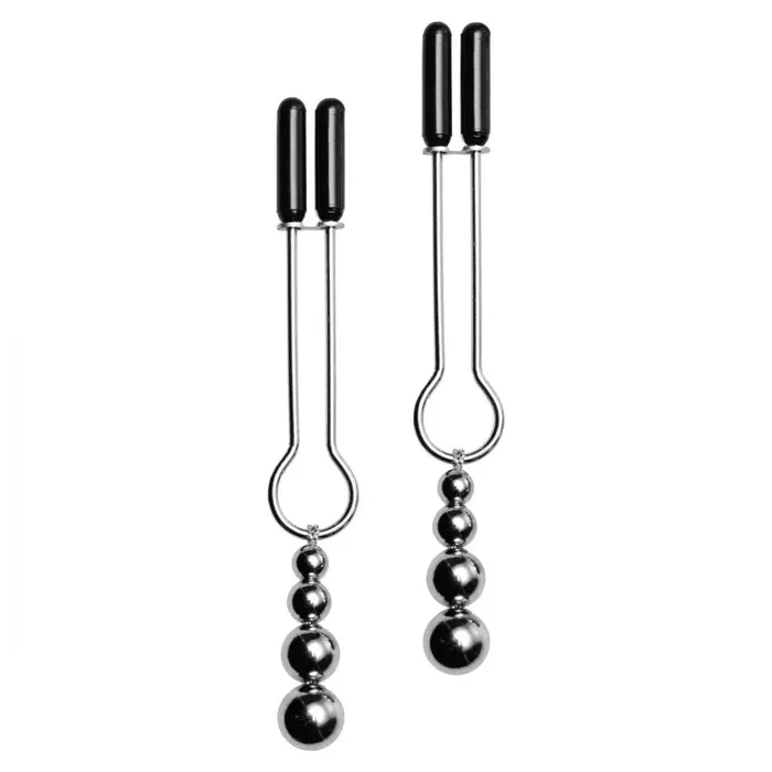 Master Series Female Sex Toys Adorn Triple Bead Nipple Clamp Set Master Series Female Sex Toys Adorn Triple Bead Nipple Clamp Set