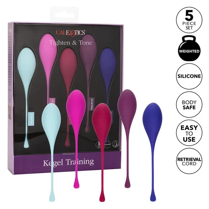 Tighten And Tone Kegel Training 5 Piece Set California Exotic Female Sex Toys
