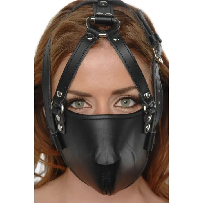 XR Brands Female Sex Toys Strict Leather Face Harness