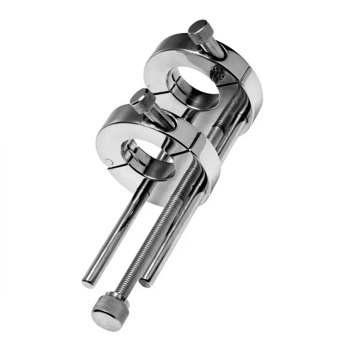 XR Brands Male Sex Toys Double Ring Extreme CBT Ball Stretcher Cock and Ball Torture Ball Stretcher XR Brands Male Sex Toys Double Ring Extreme CBT Ball Stretcher Cock and Ball Torture Ball Stretcher
