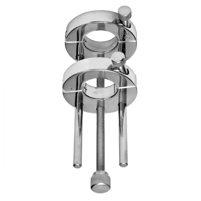 XR Brands Male Sex Toys Double Ring Extreme CBT Ball Stretcher Cock and Ball Torture Ball Stretcher XR Brands Male Sex Toys Double Ring Extreme CBT Ball Stretcher Cock and Ball Torture Ball Stretcher