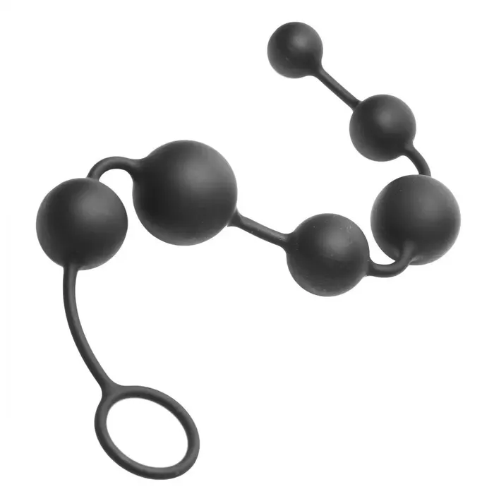 XR Brands Male Sex Toys Serpent 6 Silicone Anal Beads of Pleasure Body Safe Anal Beads