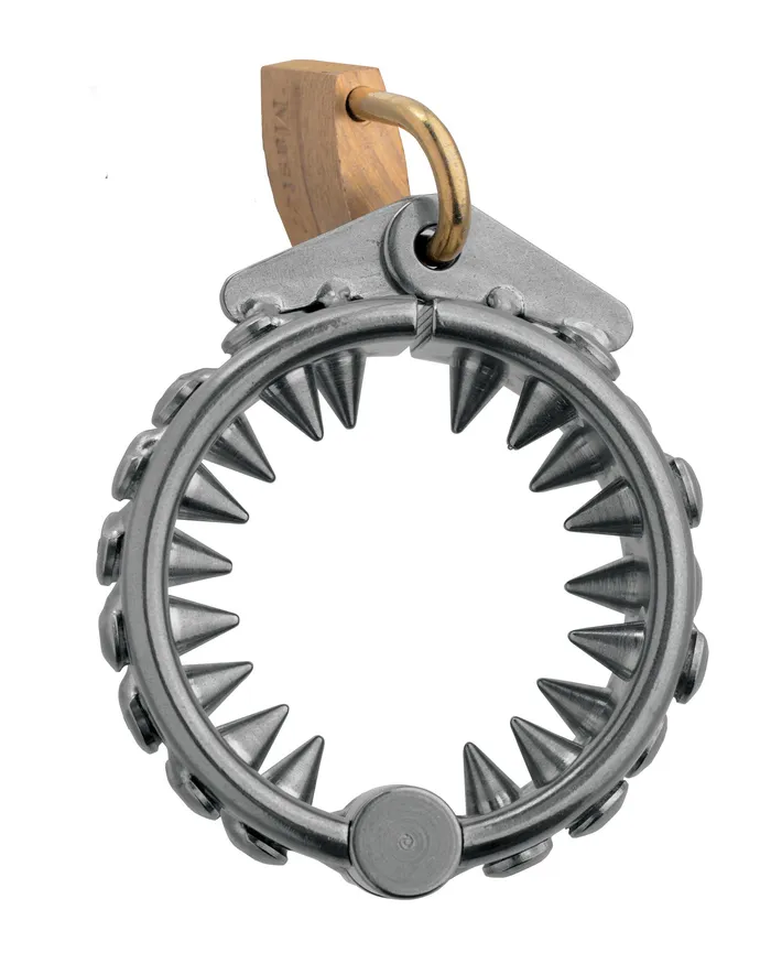 XR Brands Master Series Male Sex Toys Impaler Locking Cbt Ring With Spikes XR Brands Master Series Male Sex Toys Impaler Locking Cbt Ring With Spikes