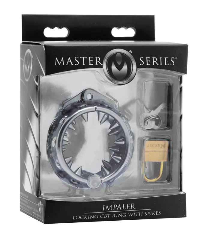 XR Brands Master Series Male Sex Toys Impaler Locking Cbt Ring With Spikes XR Brands Master Series Male Sex Toys Impaler Locking Cbt Ring With Spikes