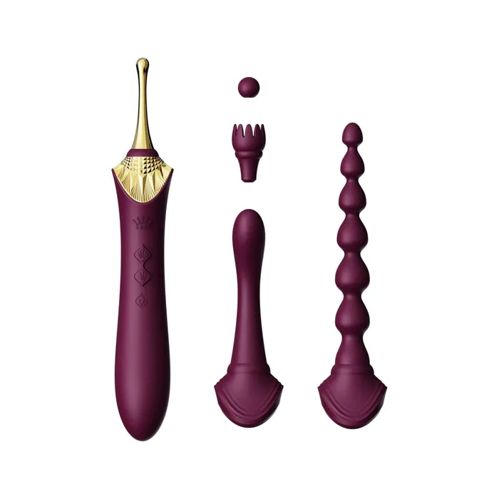ZALO ZALO Bess 2 Clitoral Massager Targeted Stimulation Clit Massager with 8 Vibration Modes Waterproof Sex Toy USB Rechargeable Batter 1yr Warranty Velvet Purple Female Sex Toys